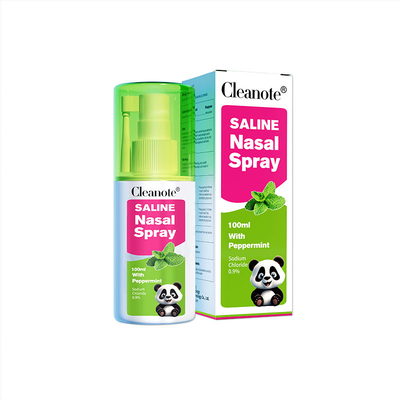 00.9% NaCl 100ml 塩分鼻スプレー ペッパーミント 成人の鼻を爽やかにするために